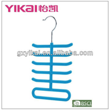competitive price flocking tie and scarf hanger with 11 racks